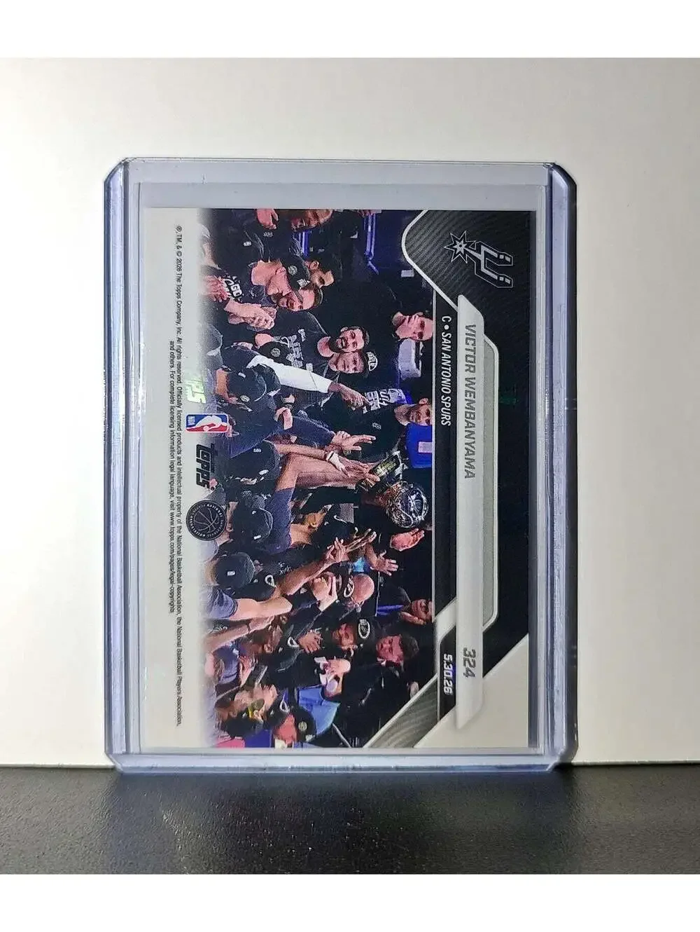 Victor Wembanyama 2025-26 Topps Now #324 Western Conference Finals MVP Spurs